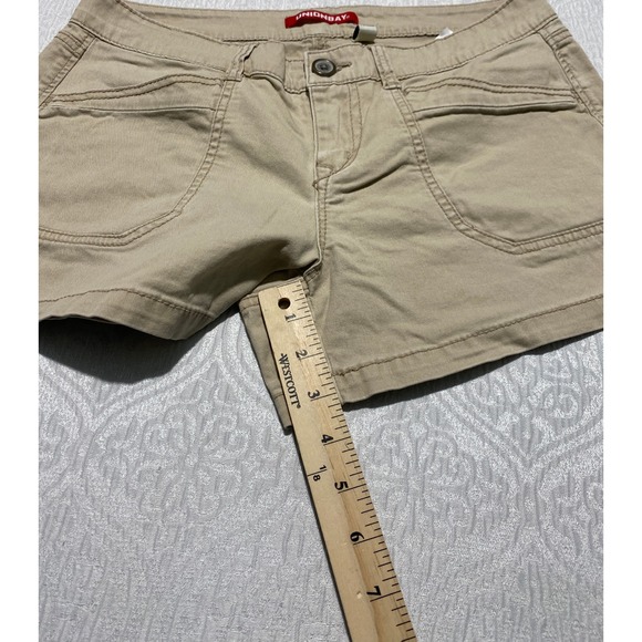 Unionbay Cargo Utility Shorts Juniors 11 Khaki Tan Stretch Cotton Chino Mid Rise - Picture 5 of 9